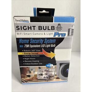 SightBulb Motion Detecting Indoor/Outdoor Wi-Fi Home Security Camera with Light